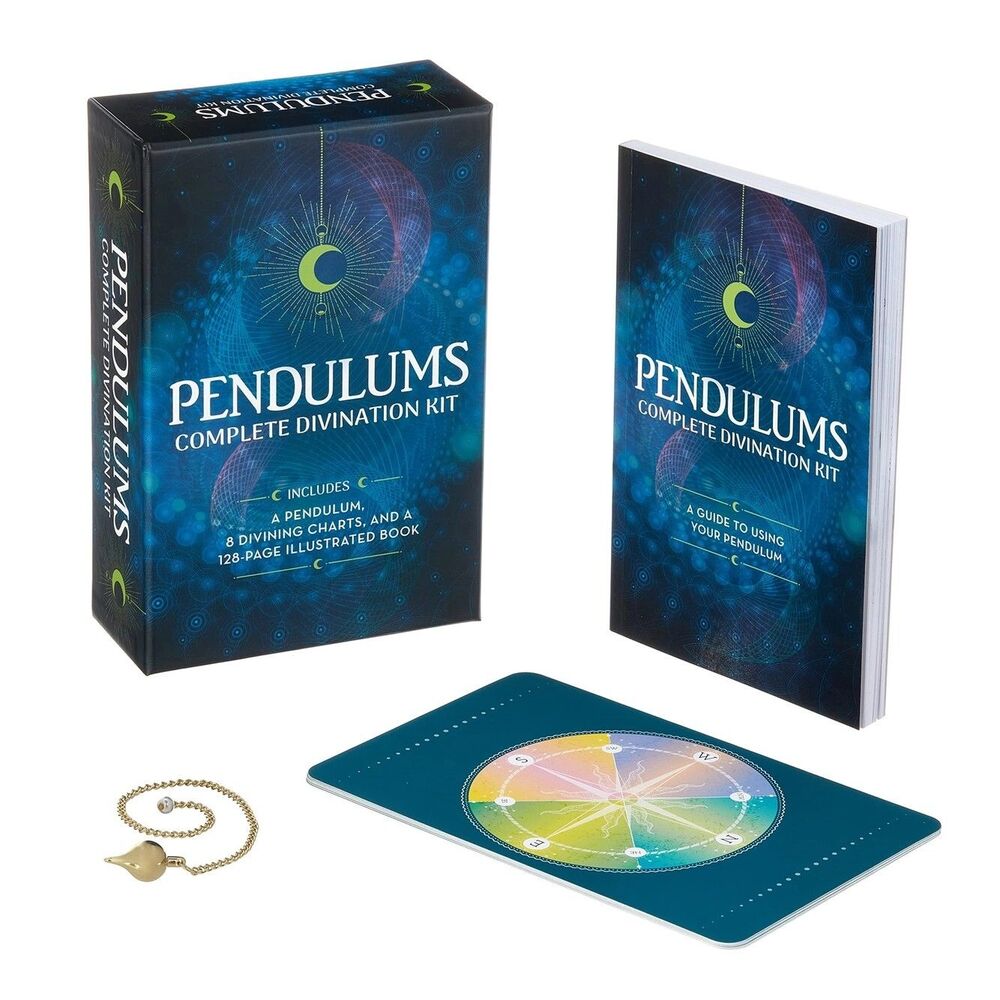 New Pendulums Divination Kit Includes, Pendulum, Charts, Guidebook, Yes No